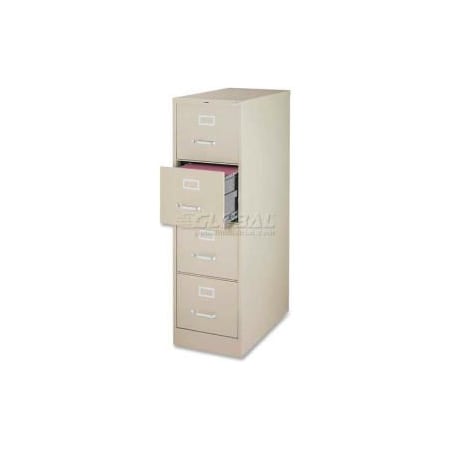Sp Richards Lorell 4-Drawer Heavy Duty Vertical File Cabinet, 18"W x 26-1/2"D x 52"H, Putty LLR60197